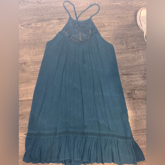 Dark teal, medium Volcom sundress - Picture 3 of 6